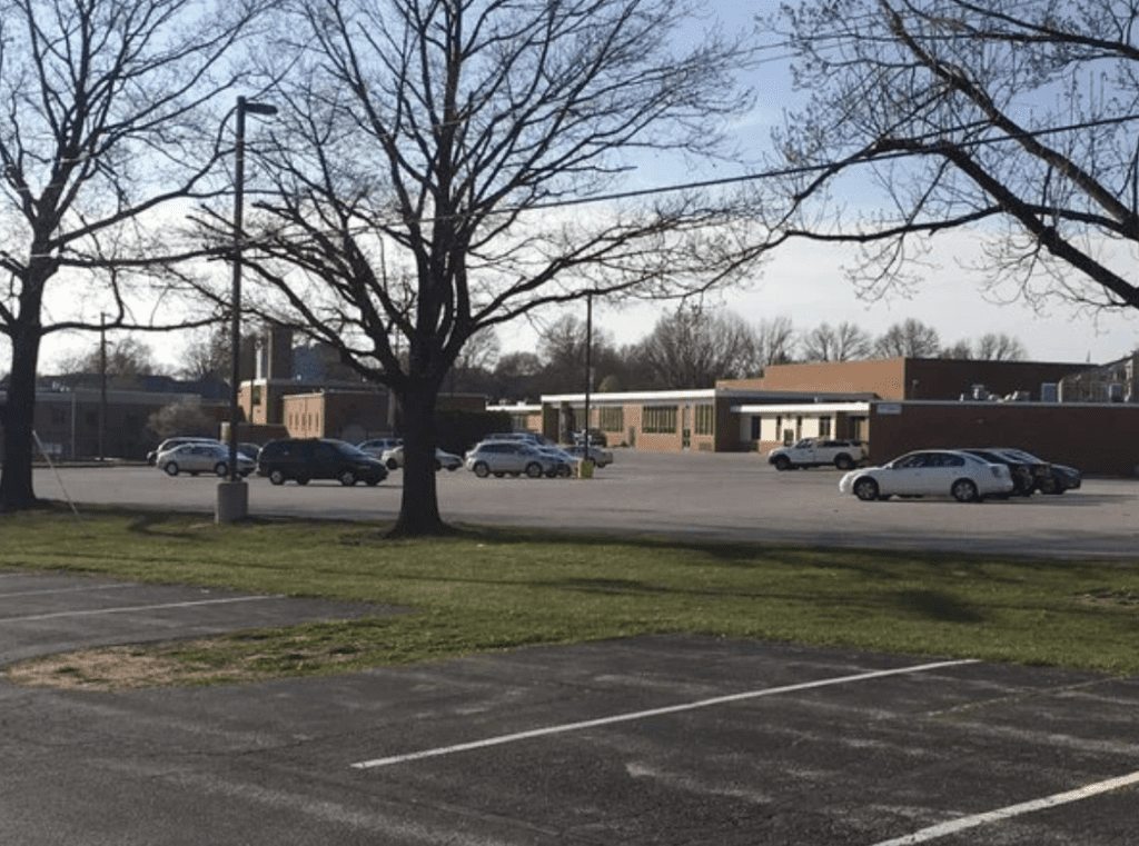 York Suburban High School parking lot