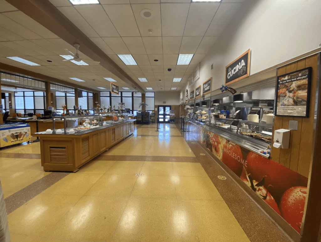 York Suburban High School’s cafeteria