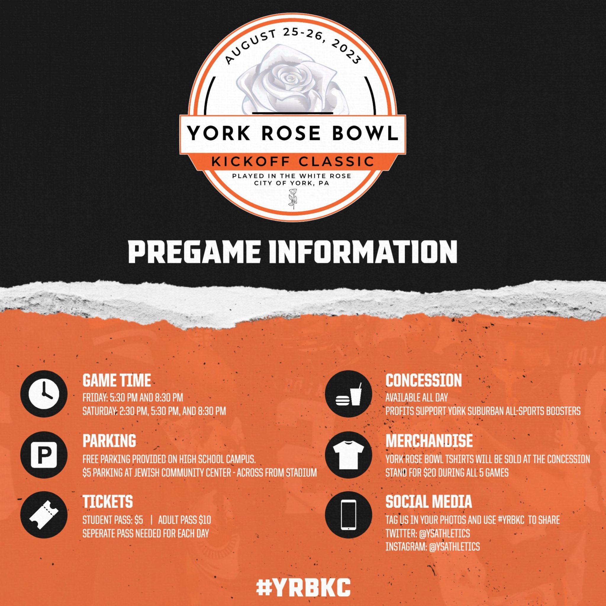 York Rose Bowl Kickoff Classic Event Info and Ticket Sales York