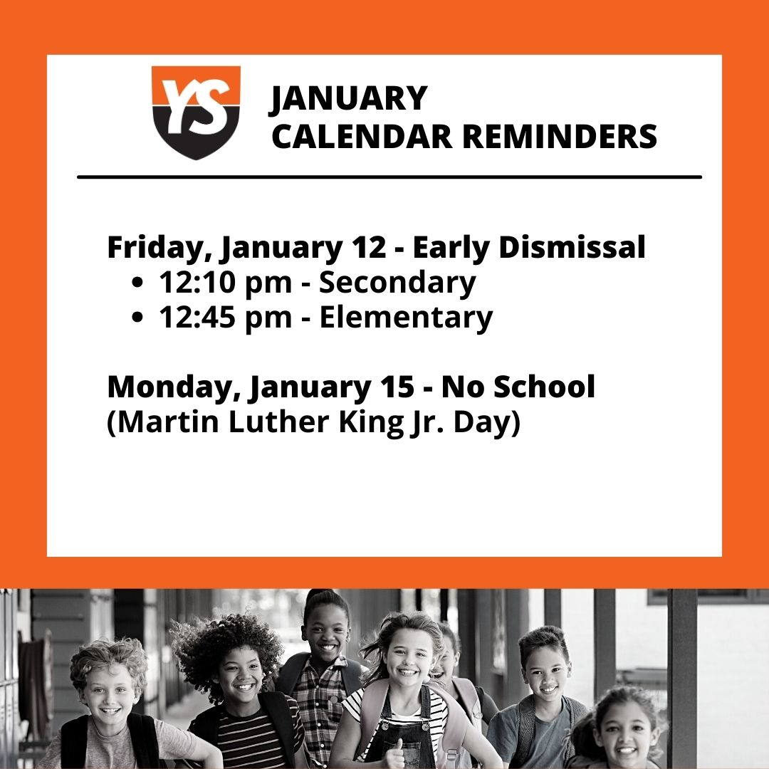 January Calendar Reminders