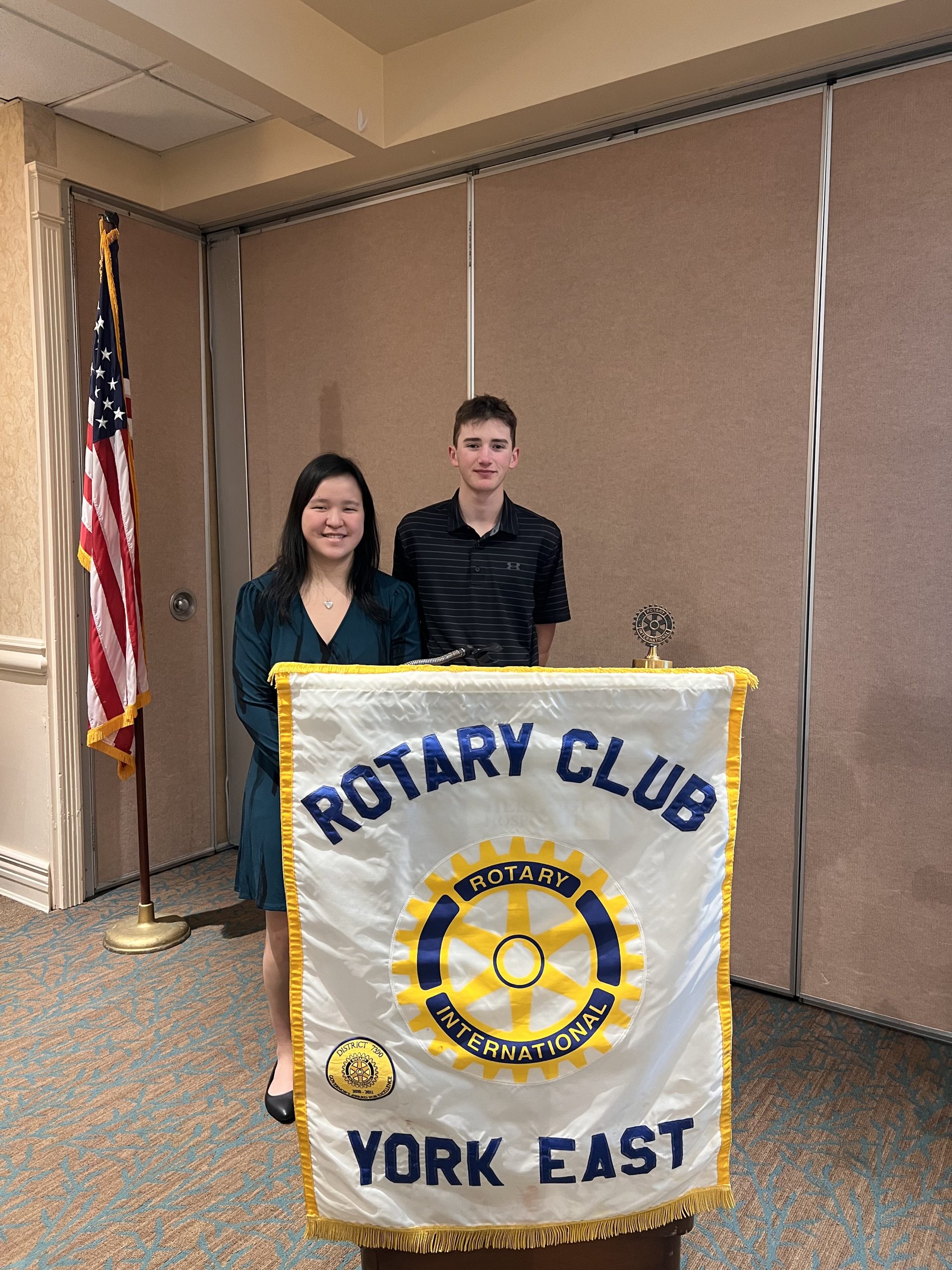 Lily Slagel, Andrew Ekstrom York East Rotary Students of the Month