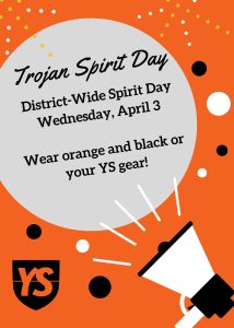 Trojan Spirit Day - April 3, 2024