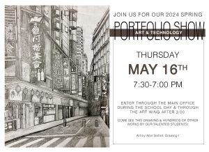 YSHS 2024 Spring Art and Technology Portfolio Show